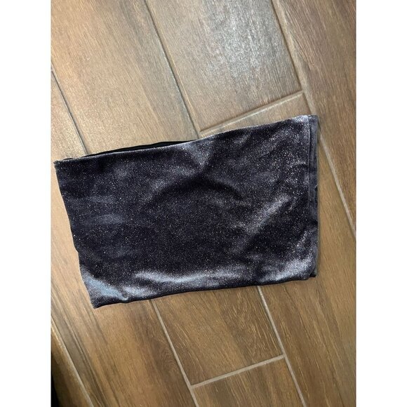 Top shop crop sparkle velvet top size 8 - Picture 2 of 4